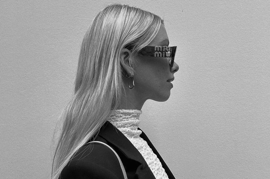 Lisa Danielle Smith wearing Miu Miu 11WS sunglasses