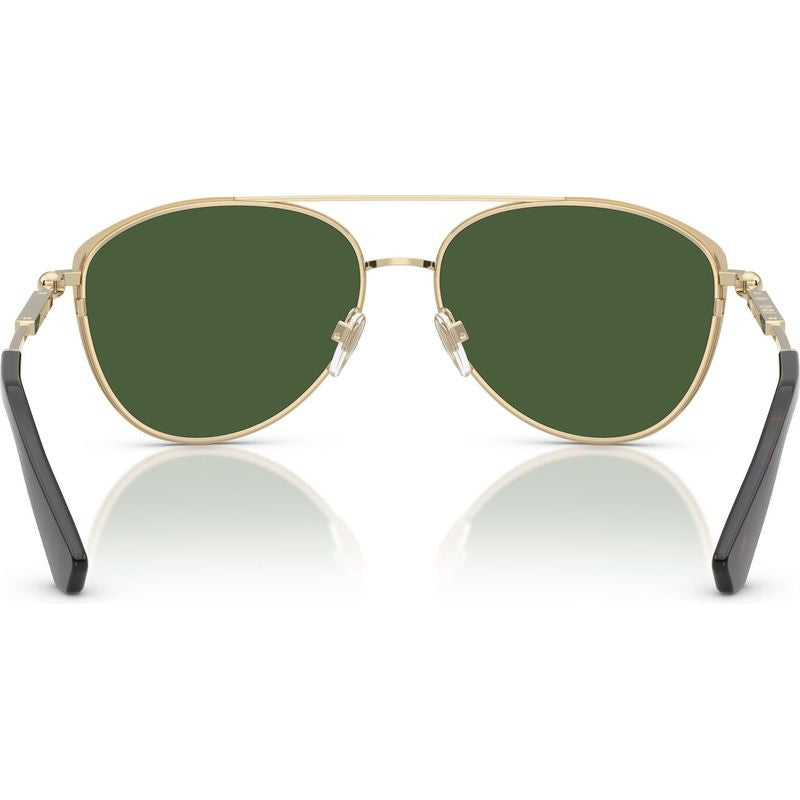 BE3157, Light Gold/Dark Green Lenses
