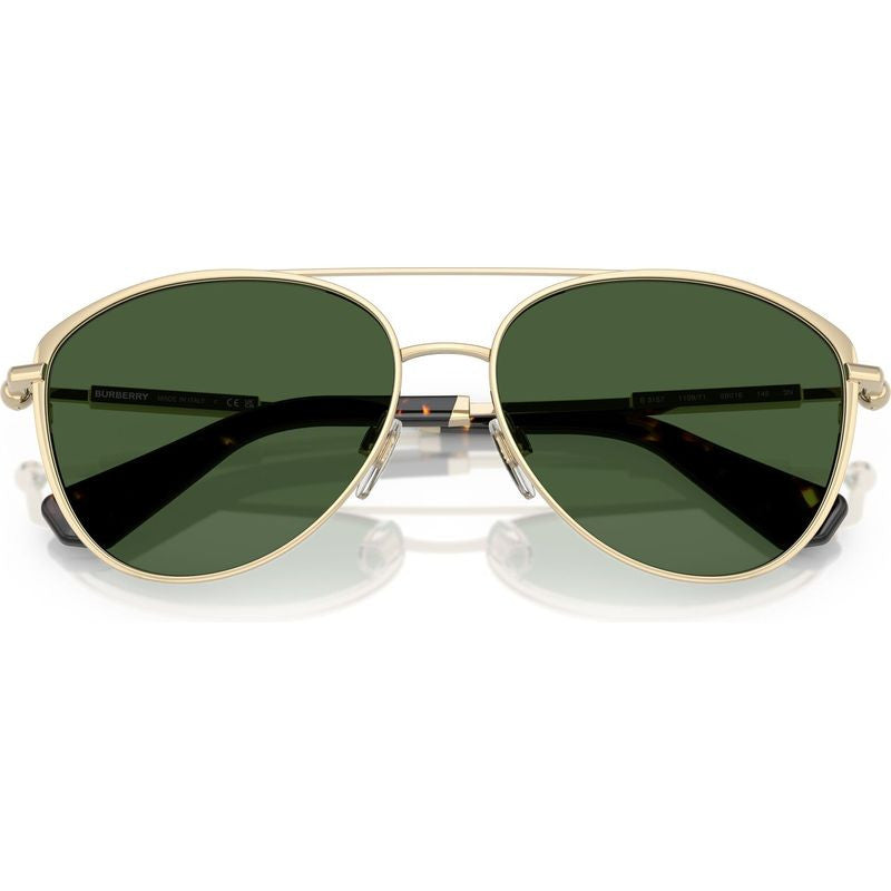 BE3157, Light Gold/Dark Green Lenses