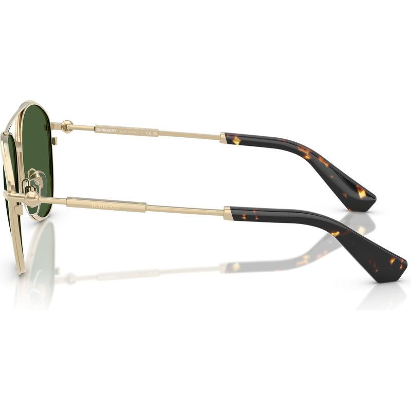 BE3157, Light Gold/Dark Green Lenses
