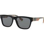 BE4293, Top Black and Vintage Check/Grey Lenses