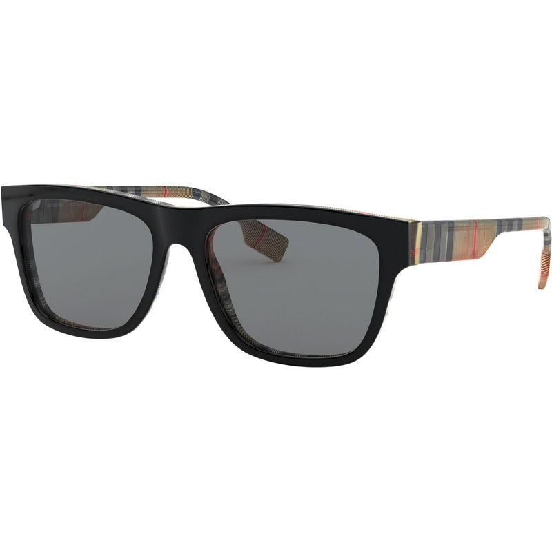 BE4293, Top Black and Vintage Check/Grey Lenses