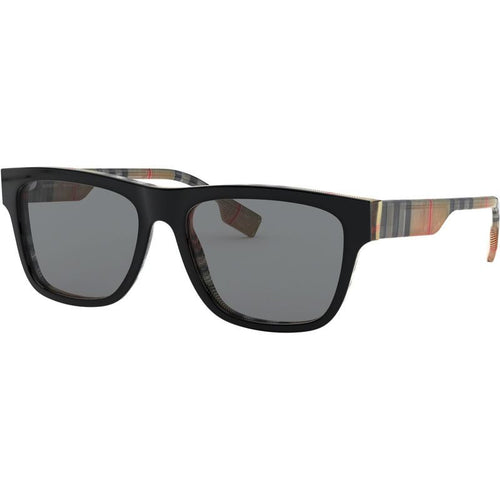BE4293, Top Black and Vintage Check/Grey Lenses
