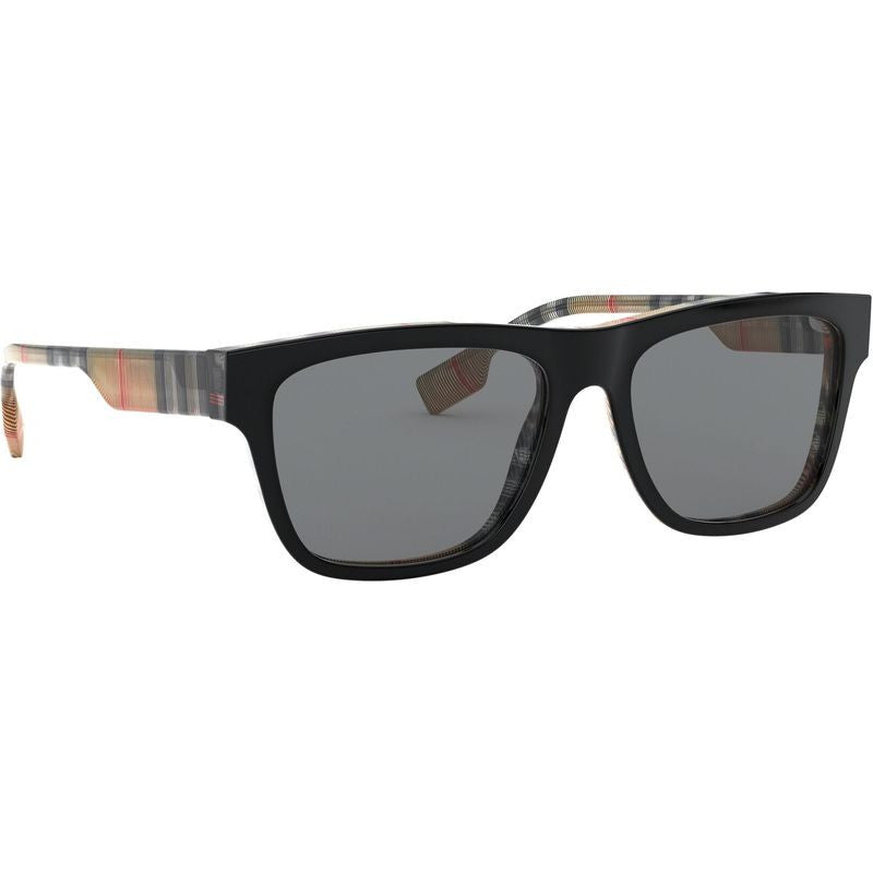 BE4293, Top Black and Vintage Check/Grey Lenses