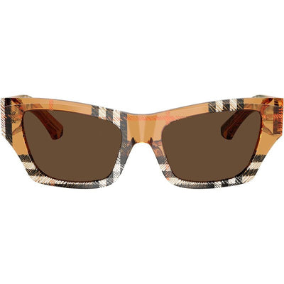 BE4441U, Check Sand/Dark Brown Lenses