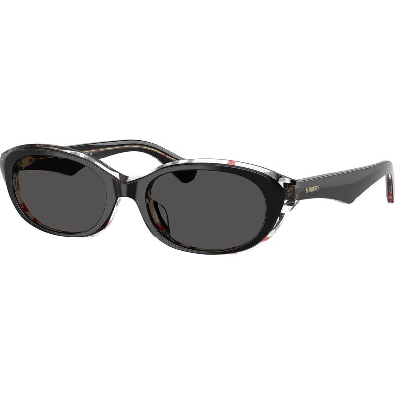BE4447D, Top Black Vintage Check/Dark Grey Lenses
