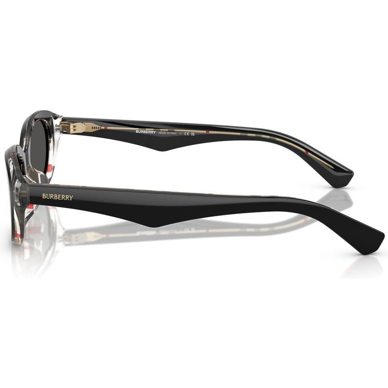 BE4447D, Top Black Vintage Check/Dark Grey Lenses
