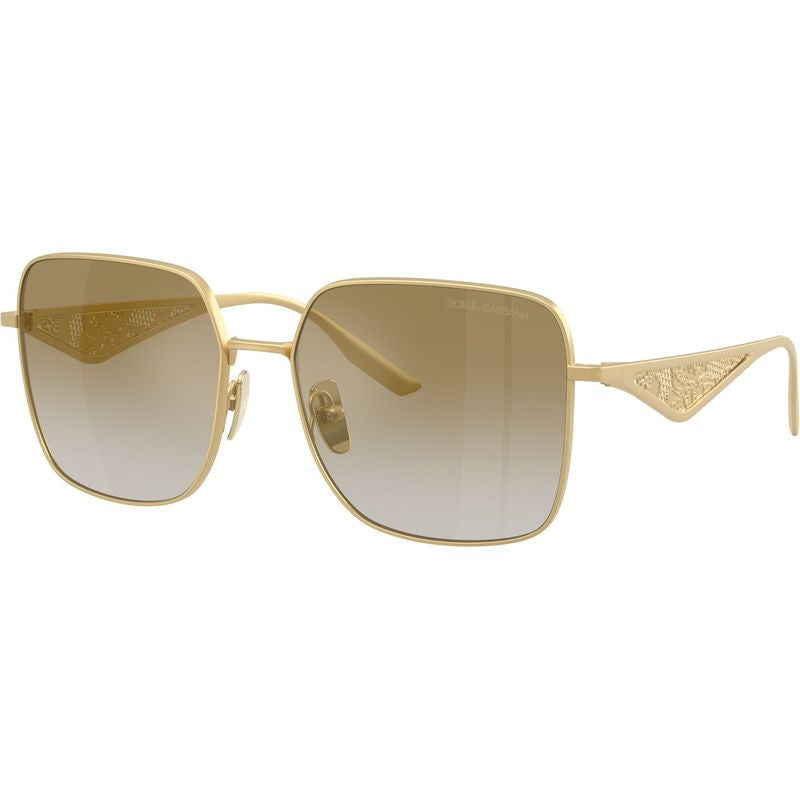 DG2310, Matte Gold/Light Brown Gold Gradient Mirror Lenses