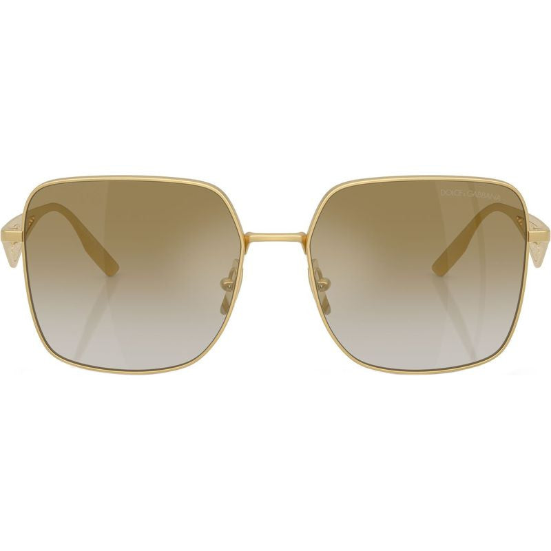 DG2310, Matte Gold/Light Brown Gold Gradient Mirror Lenses