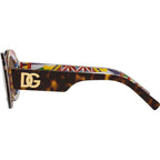 DG4448, Havana on White Barrow/Dark Brown Lenses