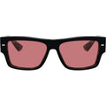DG4451, Black on Red Havana/Red Tint Lenses