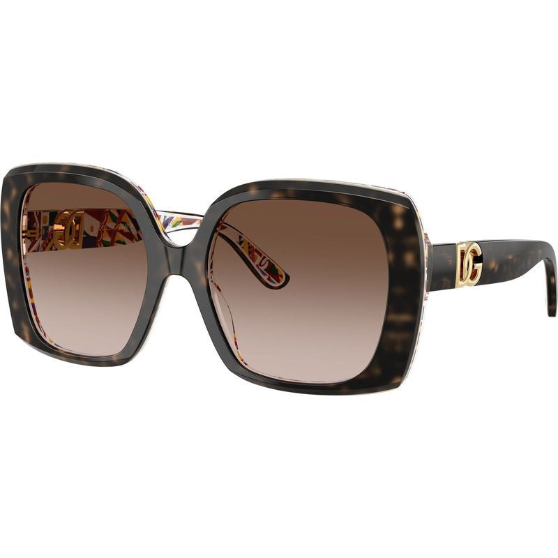 DG4475, Havana and White Barrow/Brown Gradient Lenses