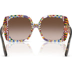 DG4475, Havana and White Barrow/Brown Gradient Lenses