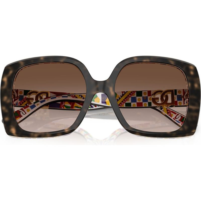 DG4475, Havana and White Barrow/Brown Gradient Lenses