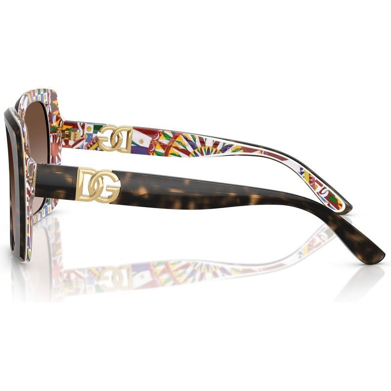 DG4475, Havana and White Barrow/Brown Gradient Lenses