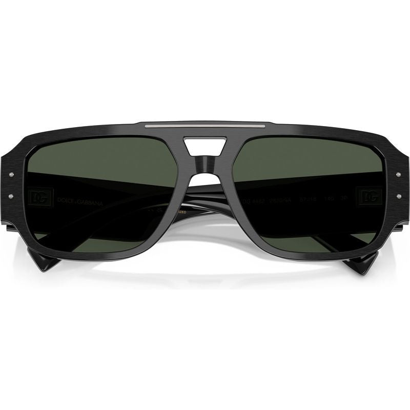 DG4482, Brushed Black/Dark Green Polarised Lenses