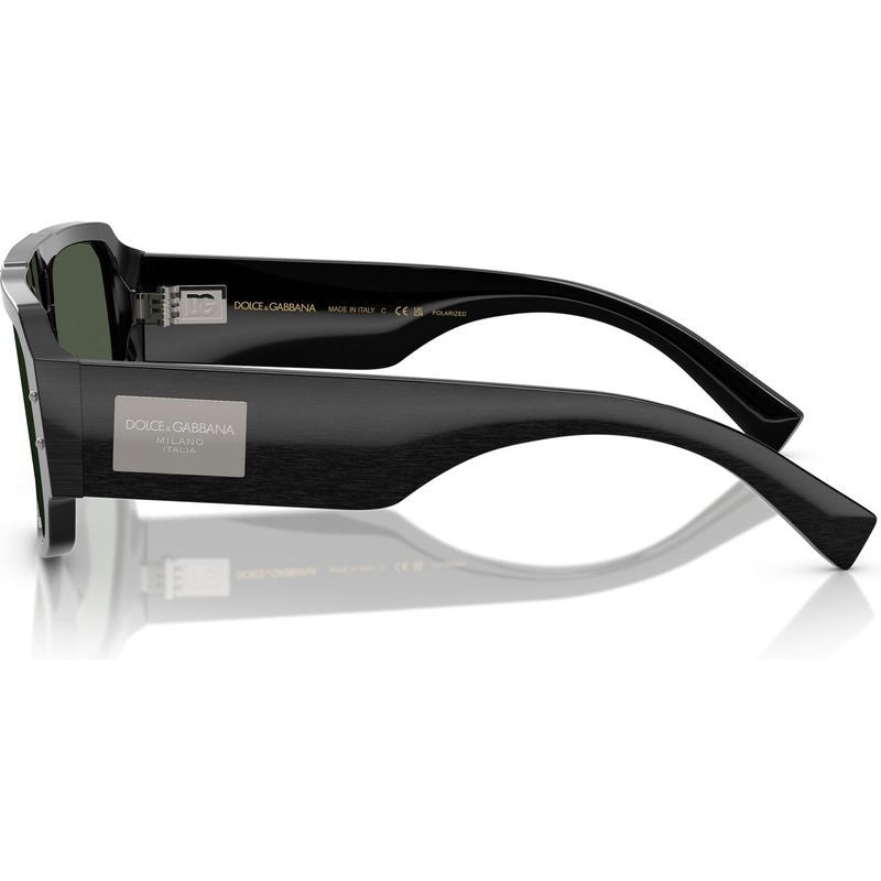 DG4482, Brushed Black/Dark Green Polarised Lenses