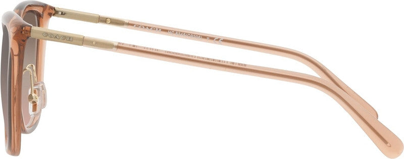 HC8345, Transparent Champagne/Brown Pink Gradient Lenses