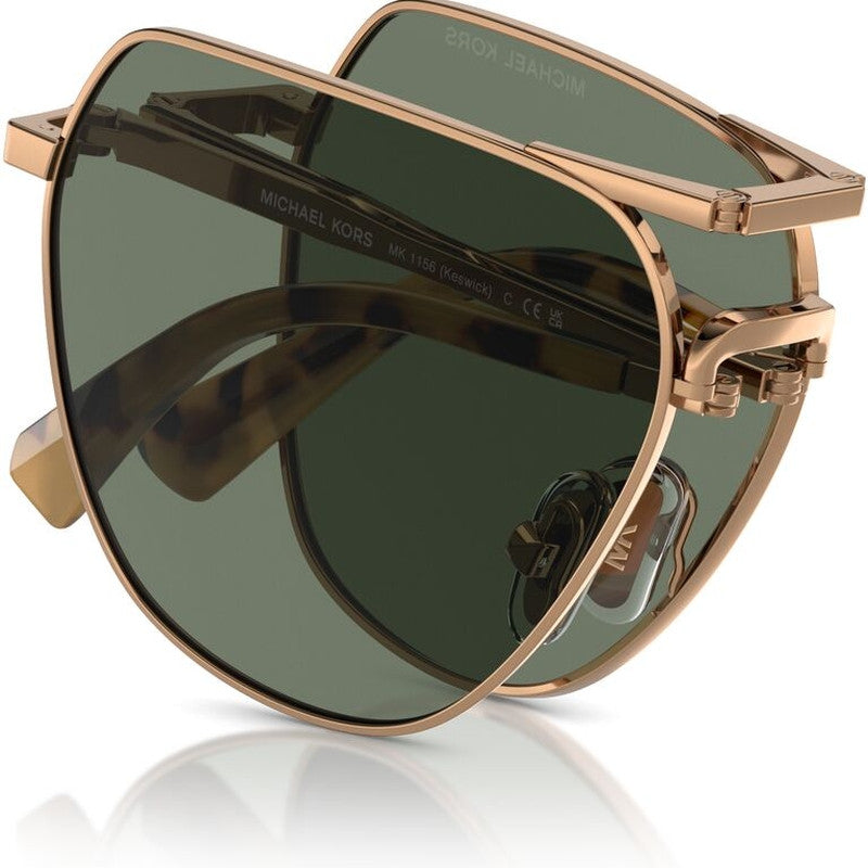 Keswick MK1156, Shiny Gold/Olive Green Lenses