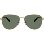 Biarritz MK1160, Shiny Light Gold/Green Lenses 59 Eye Size