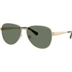 Biarritz MK1160, Shiny Light Gold/Green Lenses 59 Eye Size
