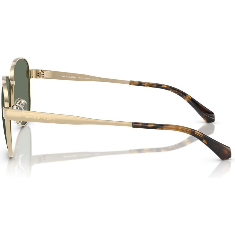 Biarritz MK1160, Shiny Light Gold/Green Lenses 59 Eye Size