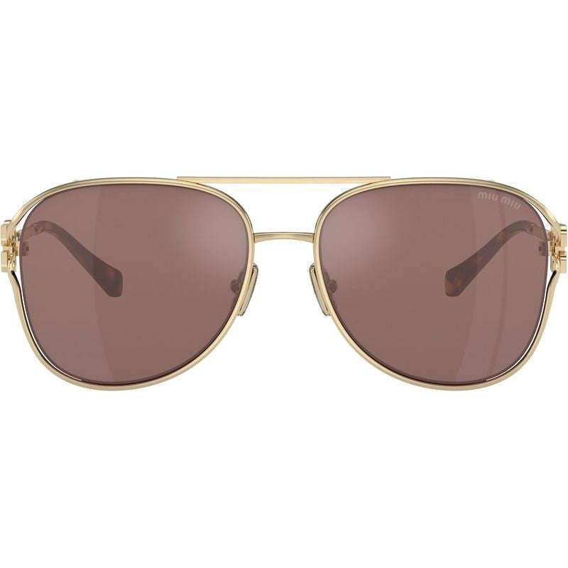 MU52ZS, Pale Gold/Brown Silver Mirror Lenses