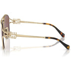 MU52ZS, Pale Gold/Brown Silver Mirror Lenses
