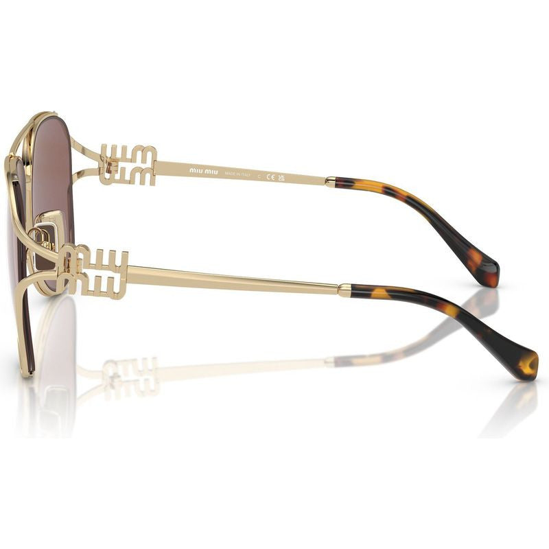 MU52ZS, Pale Gold/Brown Silver Mirror Lenses