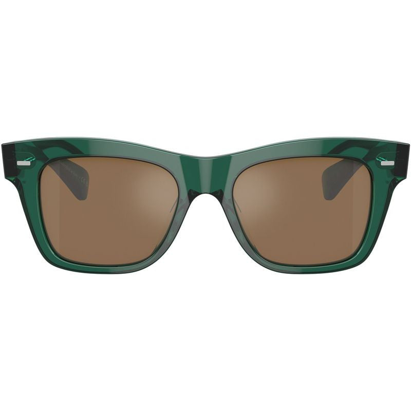 Ms Oliver OV5542SU, Translucent Dark Teal/Cognac Mirror Glass Lenses