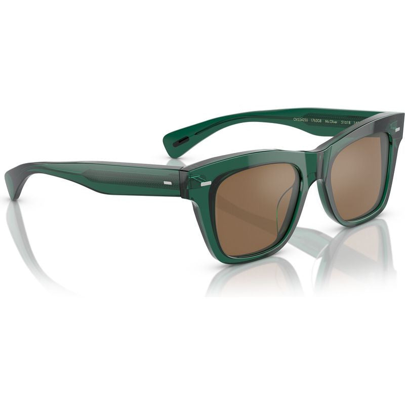 Ms Oliver OV5542SU, Translucent Dark Teal/Cognac Mirror Glass Lenses