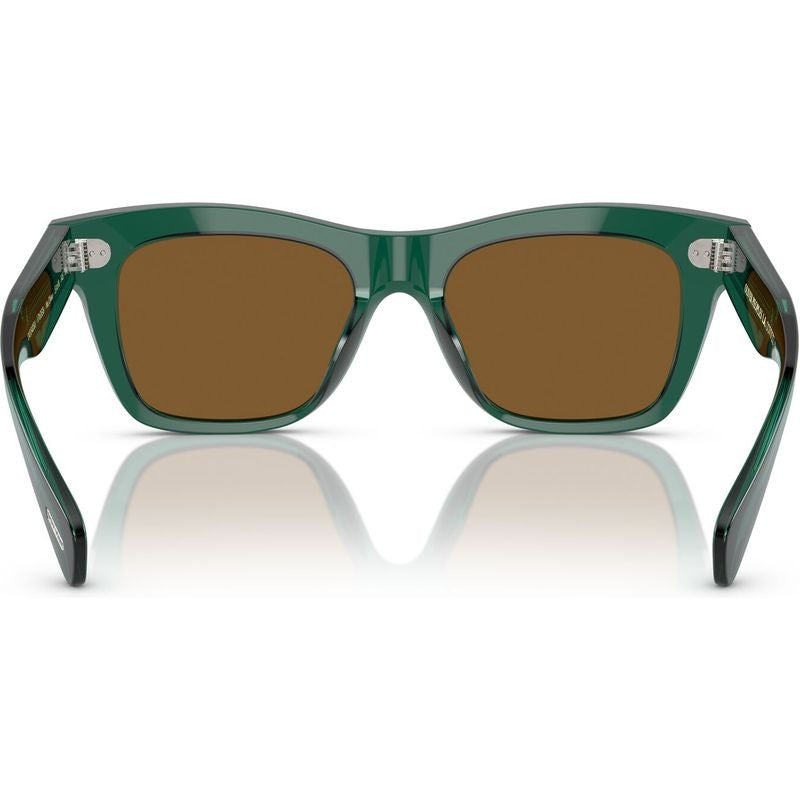 Ms Oliver OV5542SU, Translucent Dark Teal/Cognac Mirror Glass Lenses