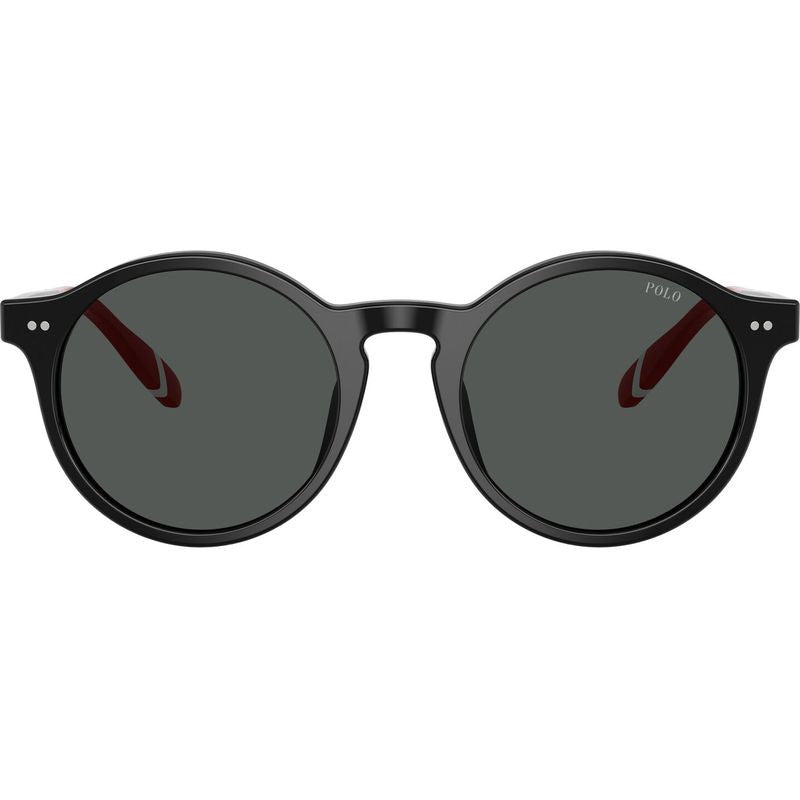 PH4204U, Shiny Black and Tartan Red/Dark Grey Lenses 50 Eye Size