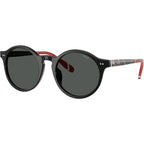 PH4204U, Shiny Black and Tartan Red/Dark Grey Lenses 50 Eye Size