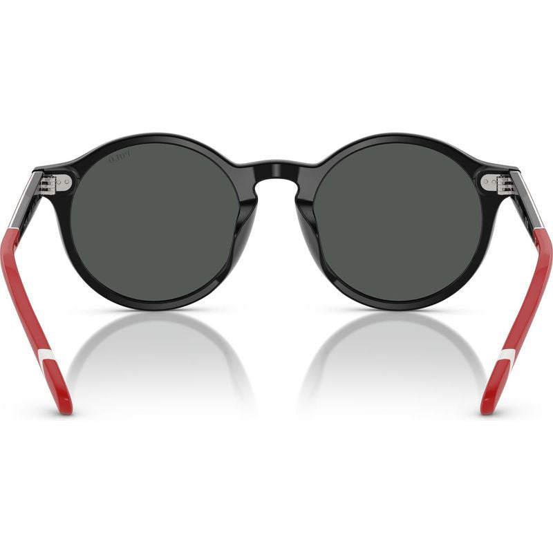 PH4204U, Shiny Black and Tartan Red/Dark Grey Lenses 50 Eye Size