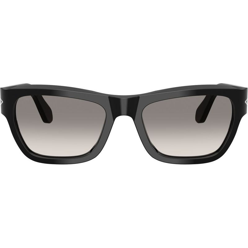 PO0091S, Black/Grey Clear Gradient Glass Lenses 56 Eye Size
