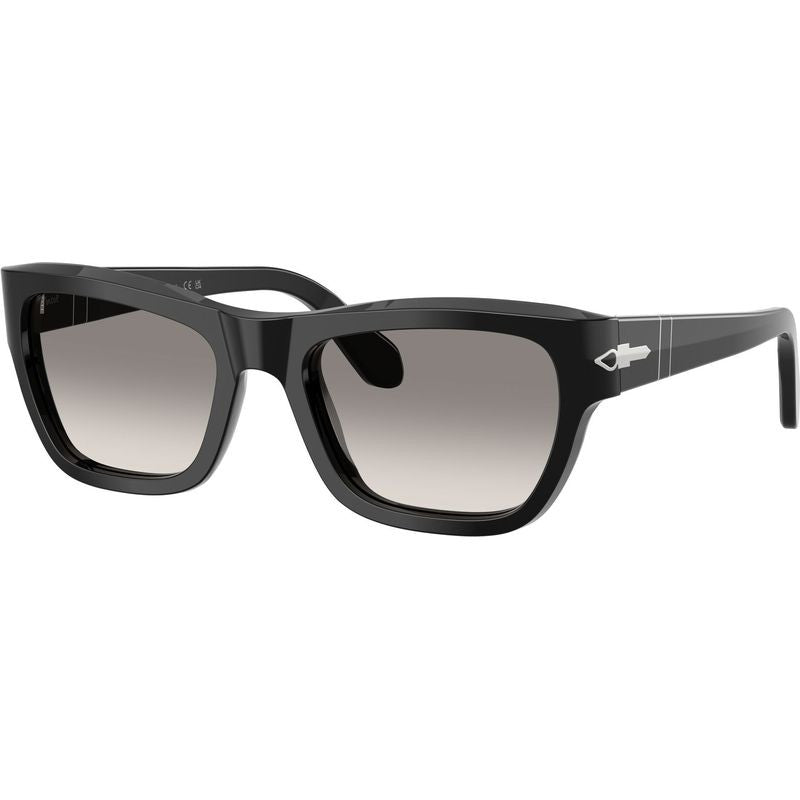 PO0091S, Black/Grey Clear Gradient Glass Lenses 56 Eye Size