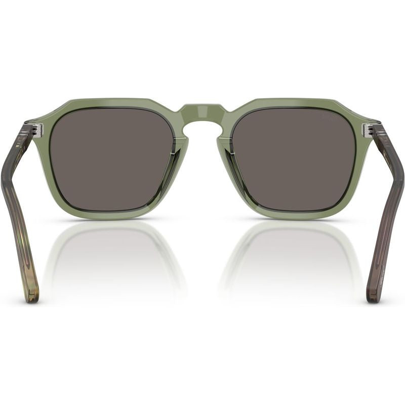 PO3292S, Transparent Green/Dark Grey Glass Lenses 52 Eye Size