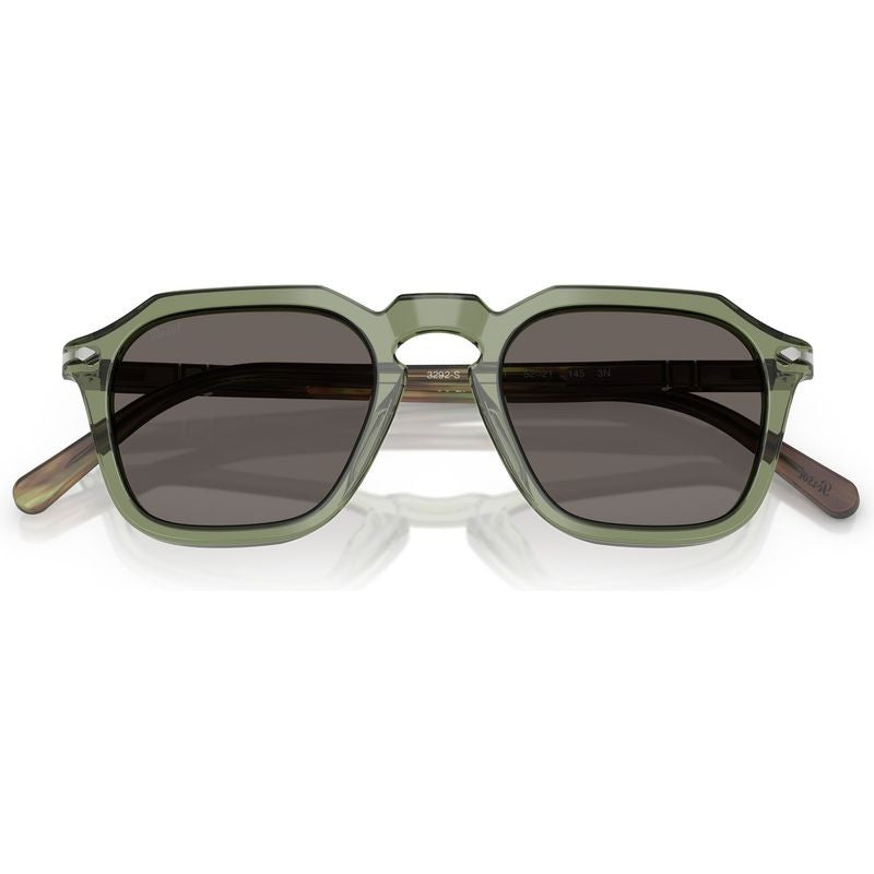 PO3292S, Transparent Green/Dark Grey Glass Lenses 52 Eye Size