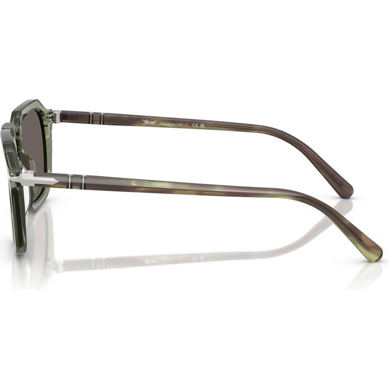 PO3292S, Transparent Green/Dark Grey Glass Lenses 52 Eye Size