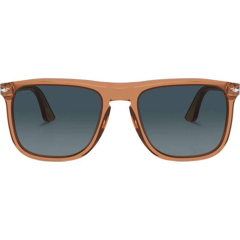PO3336S, Transparent Brown/Blue Gradient Polarised Glass Lenses 57 Eye Size