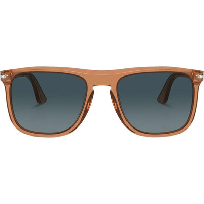 PO3336S, Transparent Brown/Blue Gradient Polarised Glass Lenses 57 Eye Size