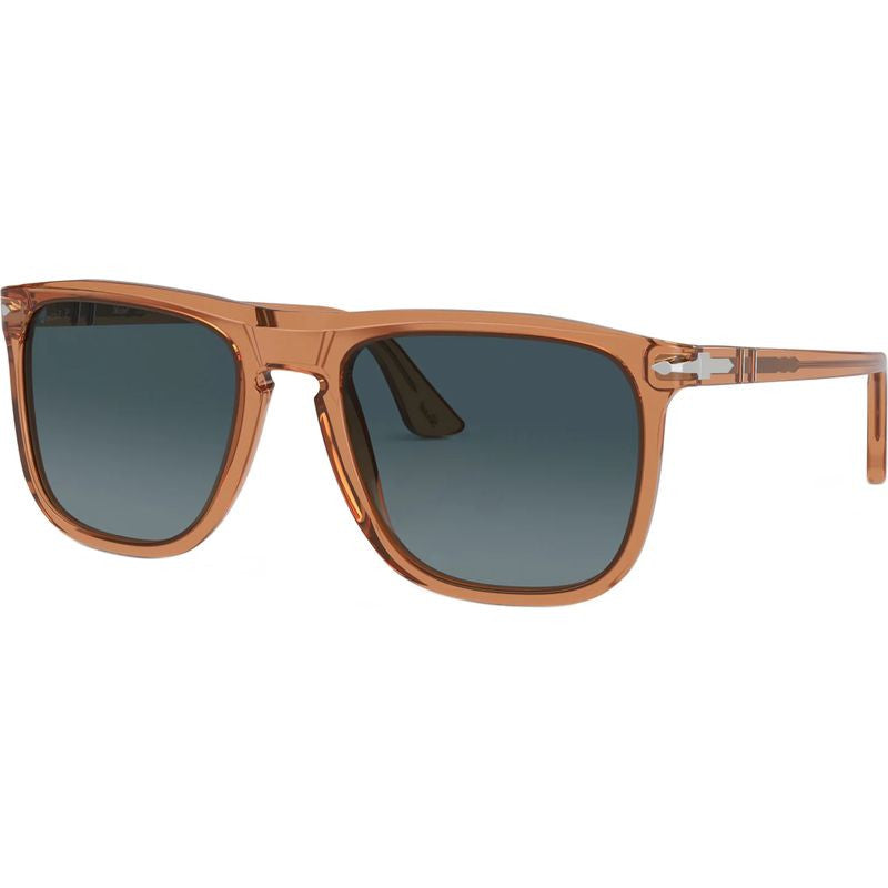 PO3336S, Transparent Brown/Blue Gradient Polarised Glass Lenses 57 Eye Size