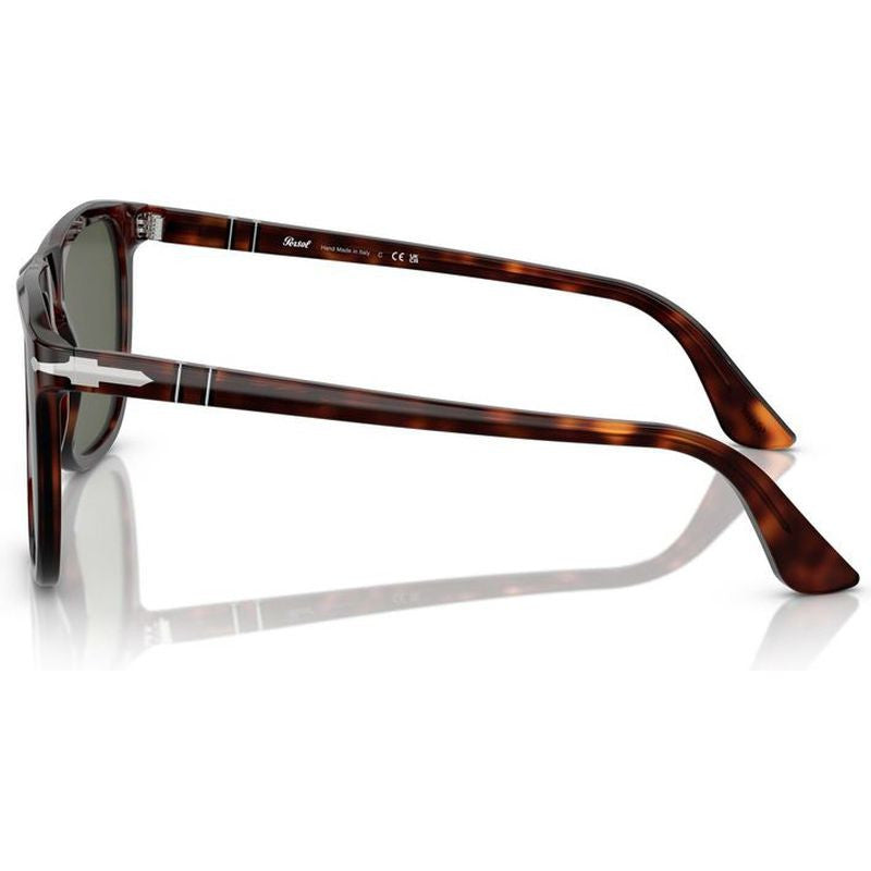 PO3336S, Havana/Green Glass Lenses 57 Eye Size