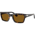 PO3363S, Tobacco Virginia/Brown Glass Lenses 55 Eye Size