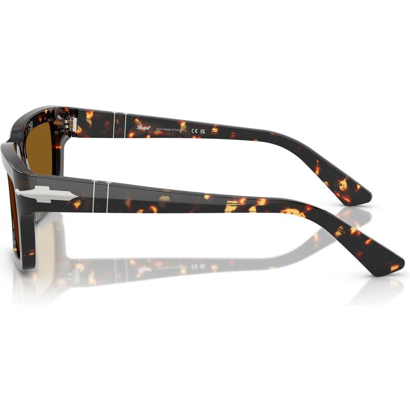 PO3363S, Tobacco Virginia/Brown Glass Lenses 55 Eye Size