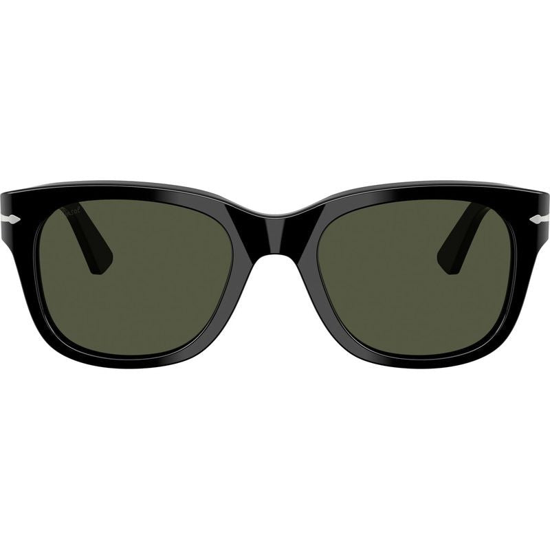 PO3372S, Black/Green Glass Lenses 53 Eye Size