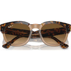 Mega Hawkeye RB0298S, Havana on Transparent Brown/Brown Gradient Polarised Glass Lenses