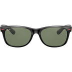 New Wayfarer RB2132M, Black/Green G15 Glass Lenses