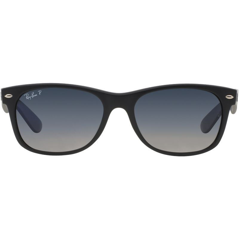 New Wayfarer Classic RB2132, Black/Blue Gradient Polarised Glass Lenses 55 Eye Size